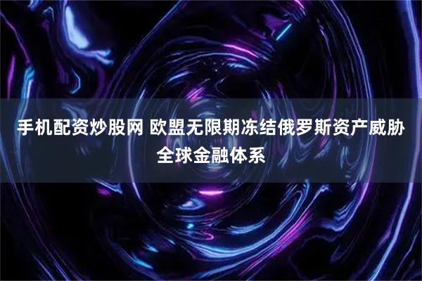 手机配资炒股网 欧盟无限期冻结俄罗斯资产威胁全球金融体系